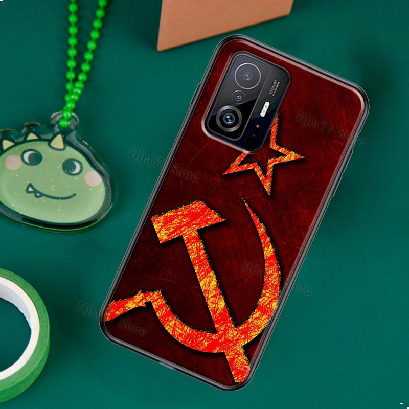 Soviet Union USSR CCCP Flag Case Cover For Xiaomi Mi 11 Lite 10T 11T Pro Phone Case For POCO X3 NFC M3 M4 Pro F2 F3