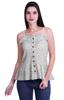 Moomaya Casual Shoulder Strap Flared Hem Cotton Slub Printed Women Summer