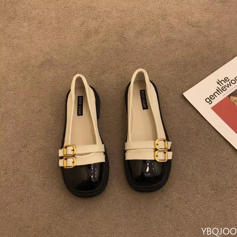 New summer versatile flat sole shoes with round toe shallow mouth fashionable comfortable for daily casual women's shoes