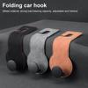 Car Seat Headrest Hooks Reusable Car Bag Hooks Headrest Purse Hooks Soft Storage Organizer For Clothes Carry Bags Umbrellas
