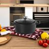 LE CREUSET Cast Iron Enamel Cocotte Ronde Pot, 18 Cm, Matte Black, Induction Oven Compatible [Official Japanese Product]