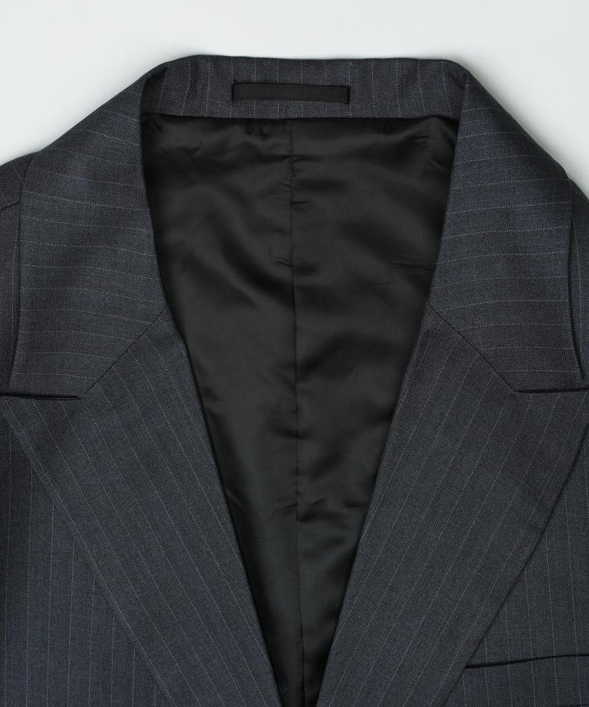 Prairie Striped Single Blazer (Gray)