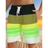 Elastic Waist Jogging Shorts Swim Trunks Board Shorts Summer Beach Shorts With 3D Print Y2k Shorts For Men Ropa Hombre