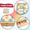 Wooden Sudoku Board Game Desktop Train Logical Thinking Ability Lightweight Brain Teaser