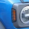 Car Front Small Light Lamp Cover Trim Decoration For Ford Bronco 21+Black ABS