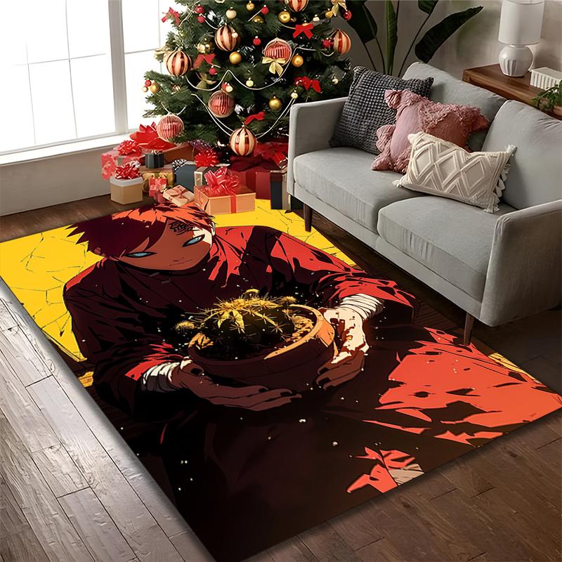 1pc Office Printed Area Carpet, naruto Rug, Home Sofa Chair Mat For Christmas and Halloween Décor