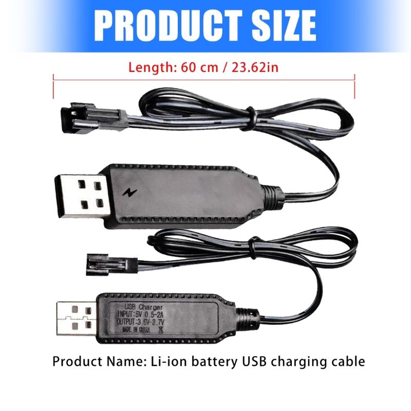SM2.0 2P Stecker 3,7V USB Intelligentestes IC Ladekabel mit LED-Anzeige für Li-Ionen- und Lipoes-Akkus