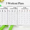 6Pcs Yoga Chair Workout Charts 30 Day Chair Exercises Plan Poster For Travel Morning Working Family Friend Sports
