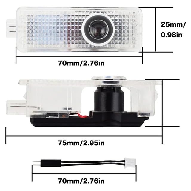 BMW Car Courtesy Lamp, Welcome Light, LED Laser Projector, Logo Projection, Full Color Luminous,