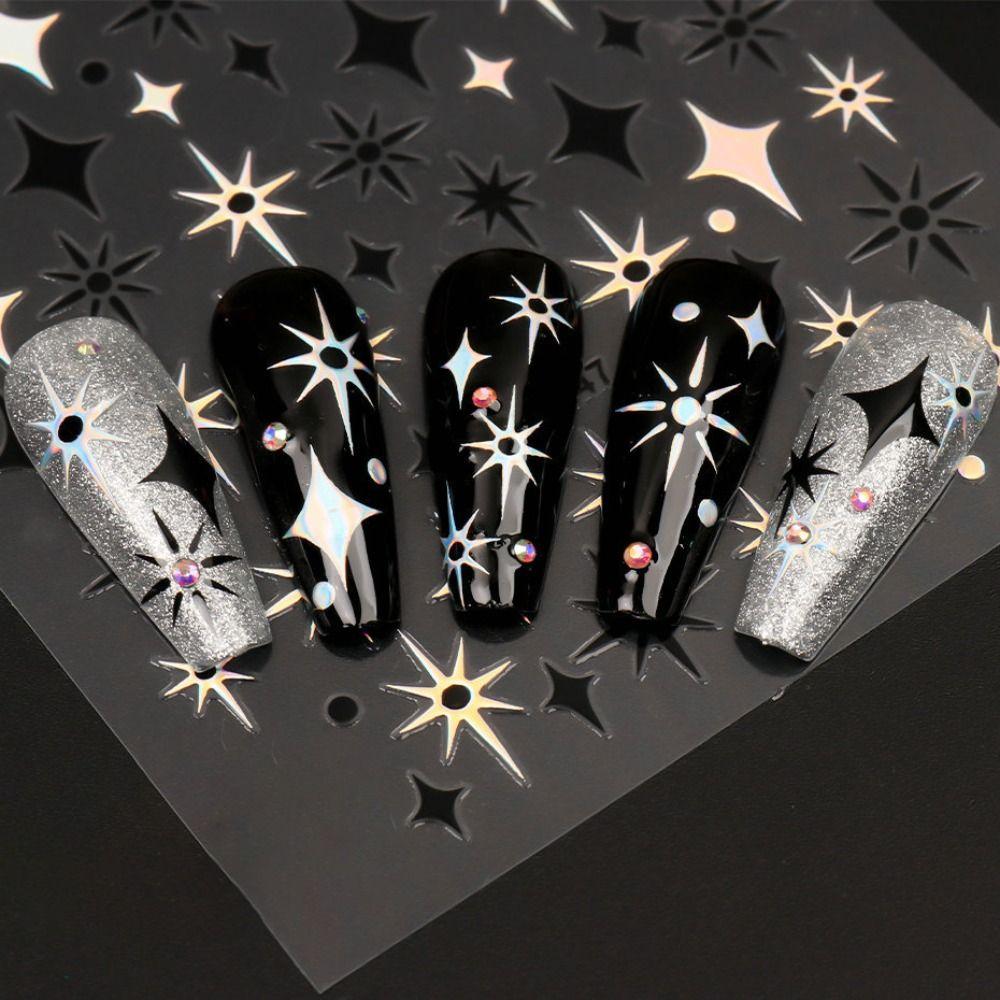 

Самоклеящиеся наклейки для ногтей со звездами, украшения для дизайна ногтей, бронзовые наклейки для ногтей, аксессуары для маникюра