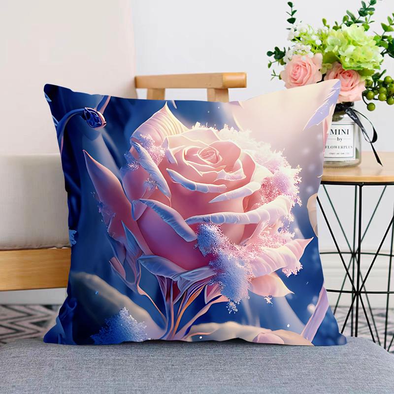 

Наволочка с розой для украшения общежития, офиса, гостиной, дивана, домашней наволочки 40x40cm