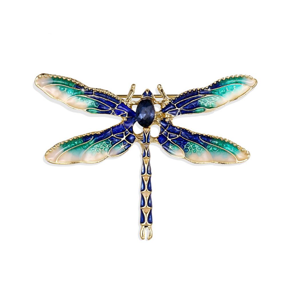 Enamel Dragonfly Metal Brooches and Pins For Girl/Women Insect Lapel Pins Clothing Jewelry Accessories Birthday Gifts Jewelry