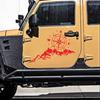 Car Sticker 2PCS Mountain Adventurers Compass Graphics Decoration Rv Camper Truck Truck Door Waist Line Hood Decal,56*30CM