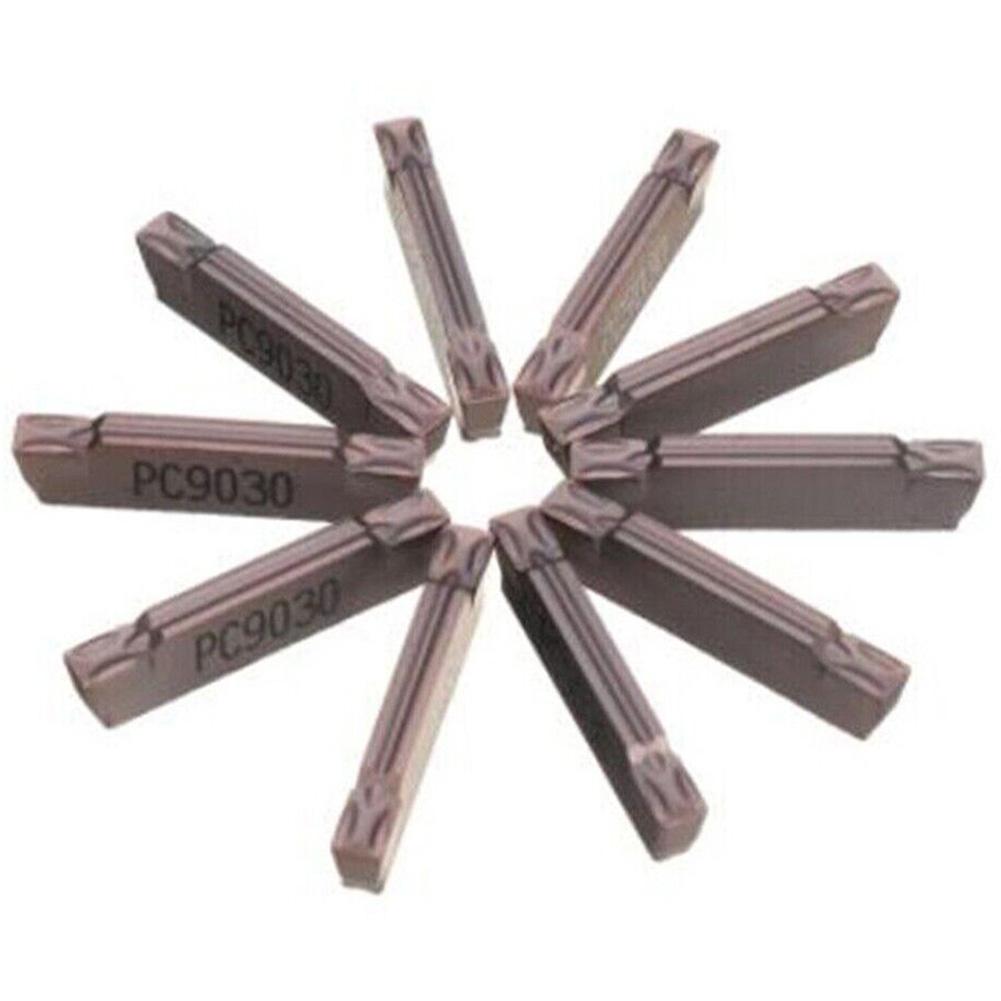10 Pieces MGMN300-M PC9030 Carbide Insert For MGEHR/MGIVR Grooving Cut-off Tool