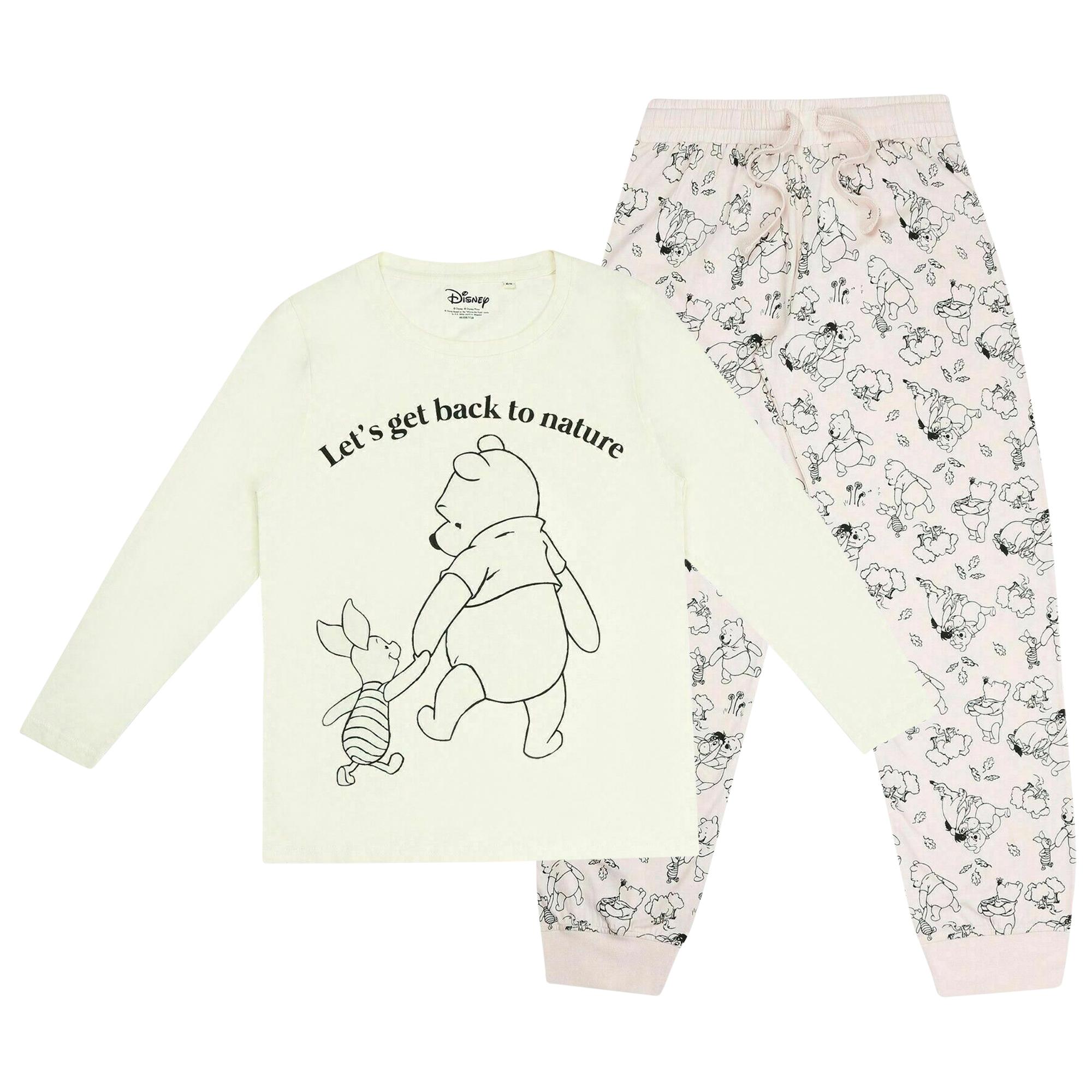 Winnie the Pooh Womens/Ladies Lets Get Back To Nature Set pigiama lungo L