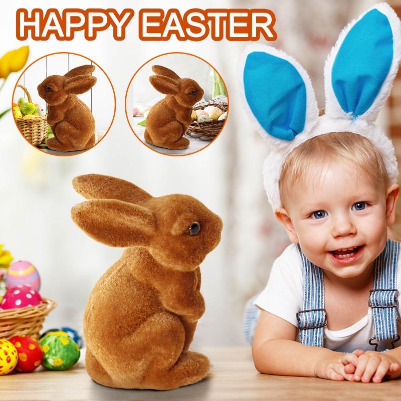 Handcrafted Plush Animal Rabbit Ornament For Easter