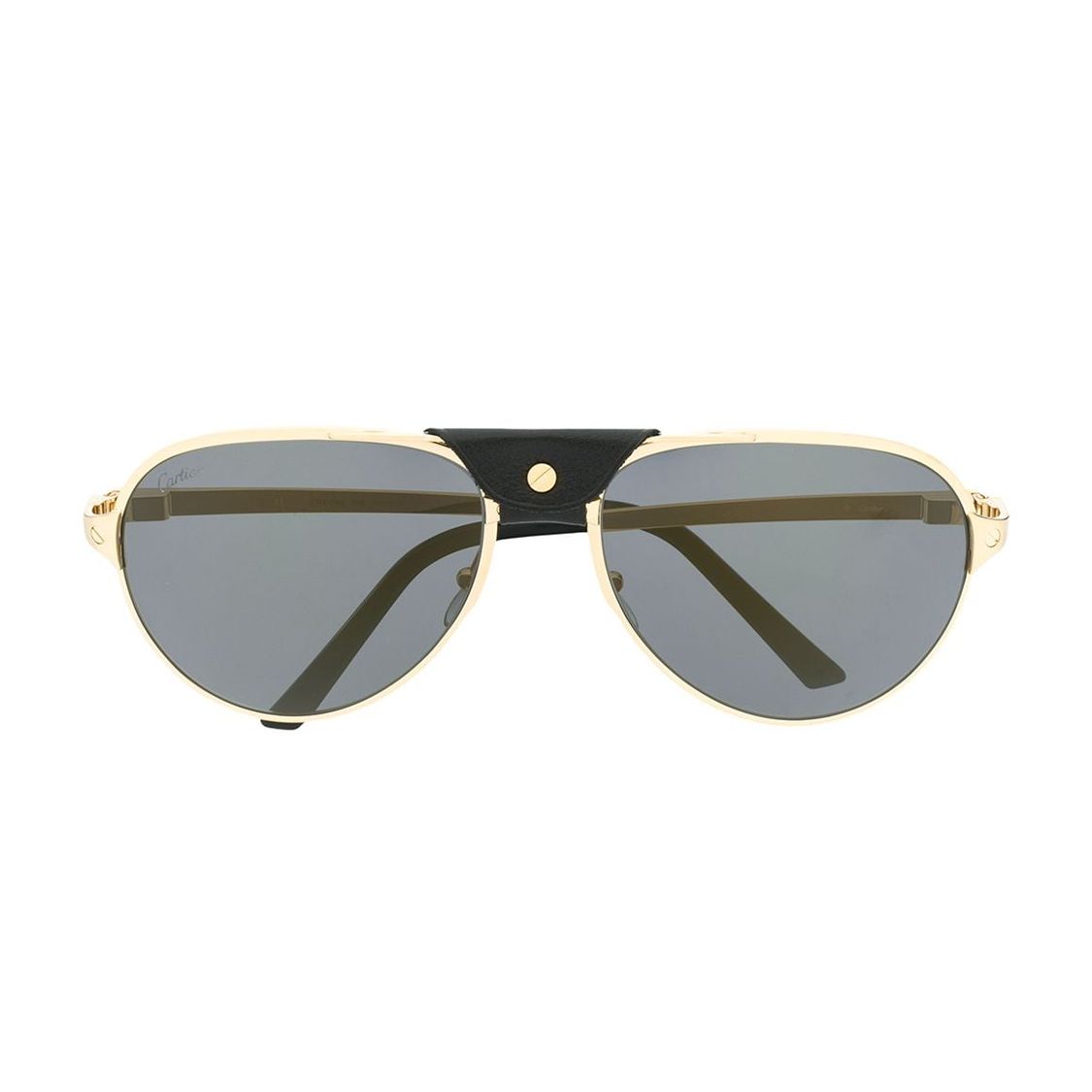 

Cartier Solid Design Acetate Fiber Metal Pilot Style Sunglasses Men sunglasses Gold CT0034S F,Gold