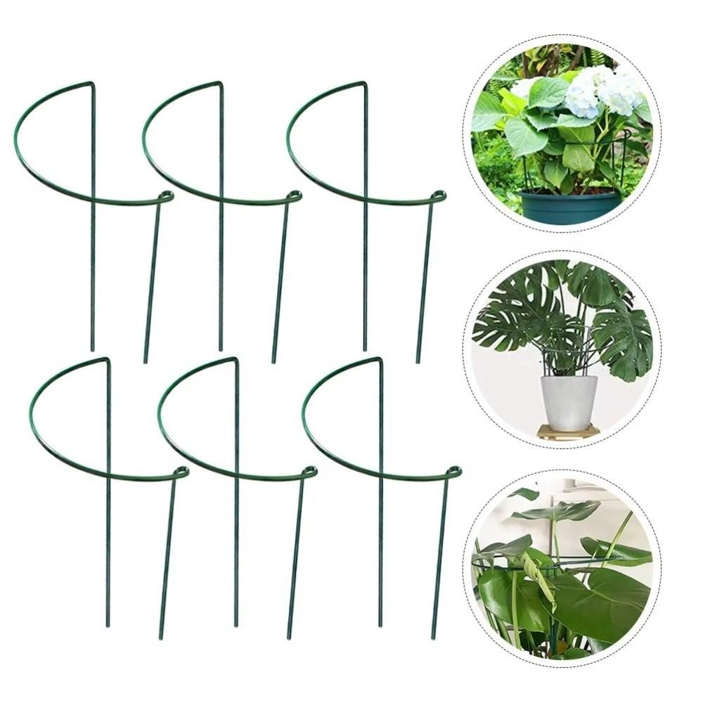 2PCS Half-Ring Plant Support Stakes U-Shaped Flower Support Rack  Potted Plants
