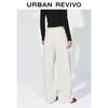 UR 2026 Women's Rolled Hem Curved Leg Casual Trousers