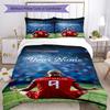 Haaland Customized Name Bed Sheet Set Perfect for Study Room Soft Bedding Custom Room Decor Gift for Festivals
