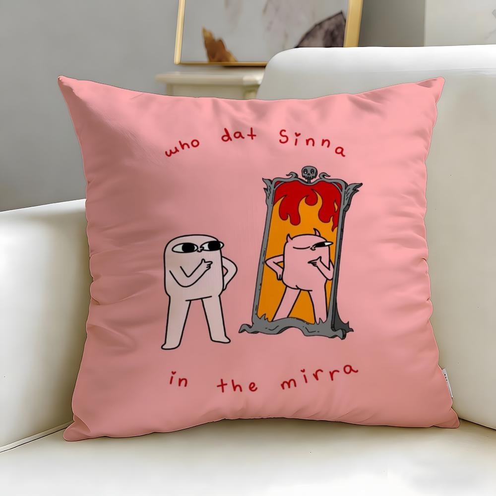

popular cartoon character ketnipz Cushion Cover Soft EasyWash Pillow Case Versatile for Couch Bed Travel and Office 30X30cm