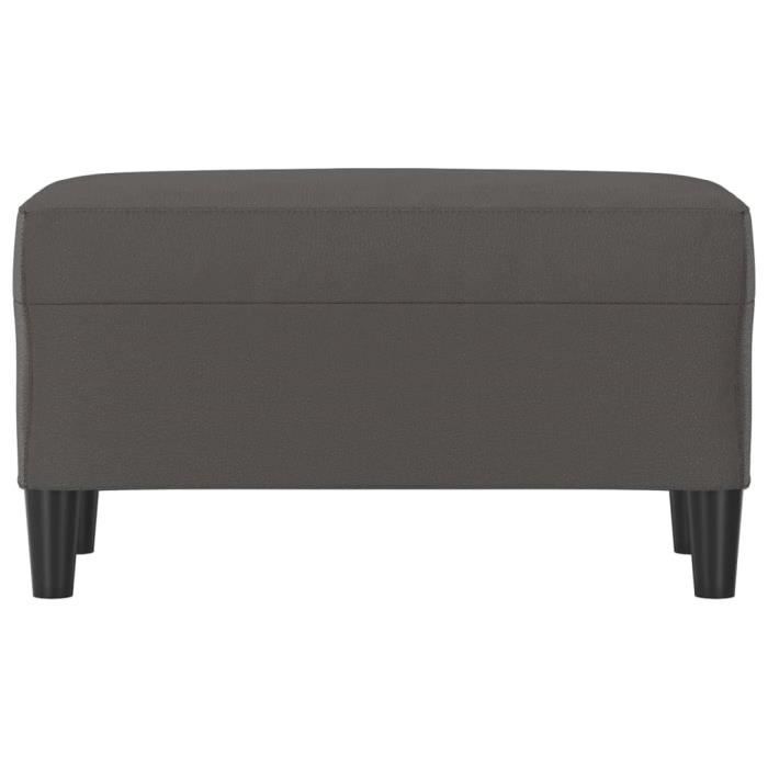 349394 vidaXL Bench Grey 70x35x41 Cm Faux Leather