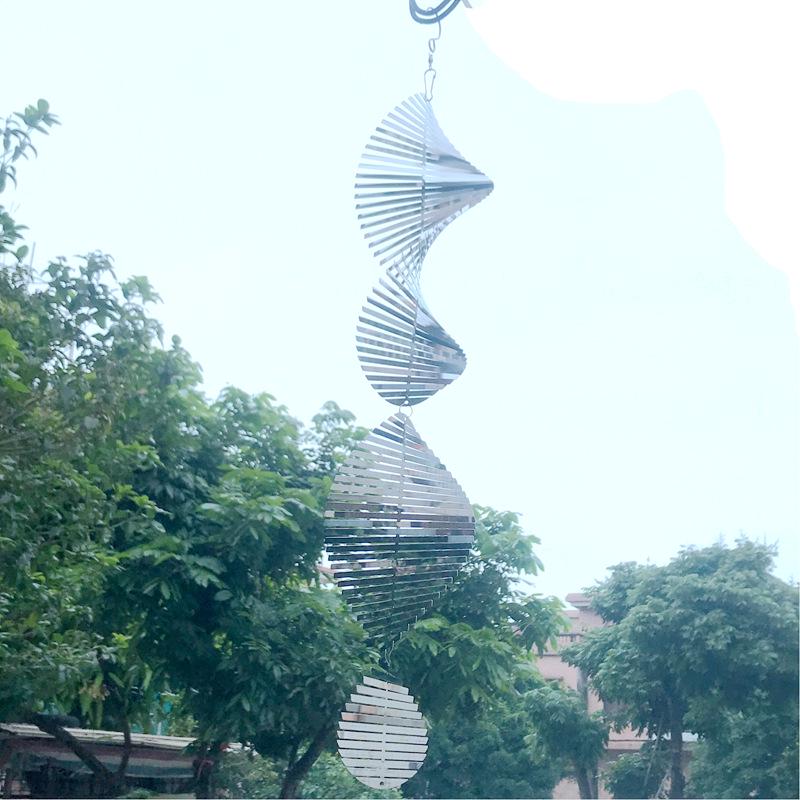 3D Stainless Steel Wind Spinner Chime for Indoor/Outdoor Balcony Garden Decoration - Creative Gift