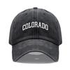 Cappellino da baseball unisex in morbido cotone con ricamo LETTERA COLORADO Regolabile Unisex Cappellini Sportivi Casual per Donne Uomini