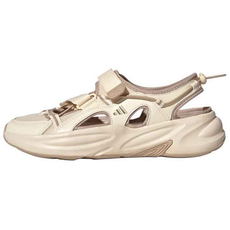 Adidas Ozwave Sandál Pohodlný Měkký Protiskluzový Říční Obuv Unisex Sandály Bílá Hnědá JS4579