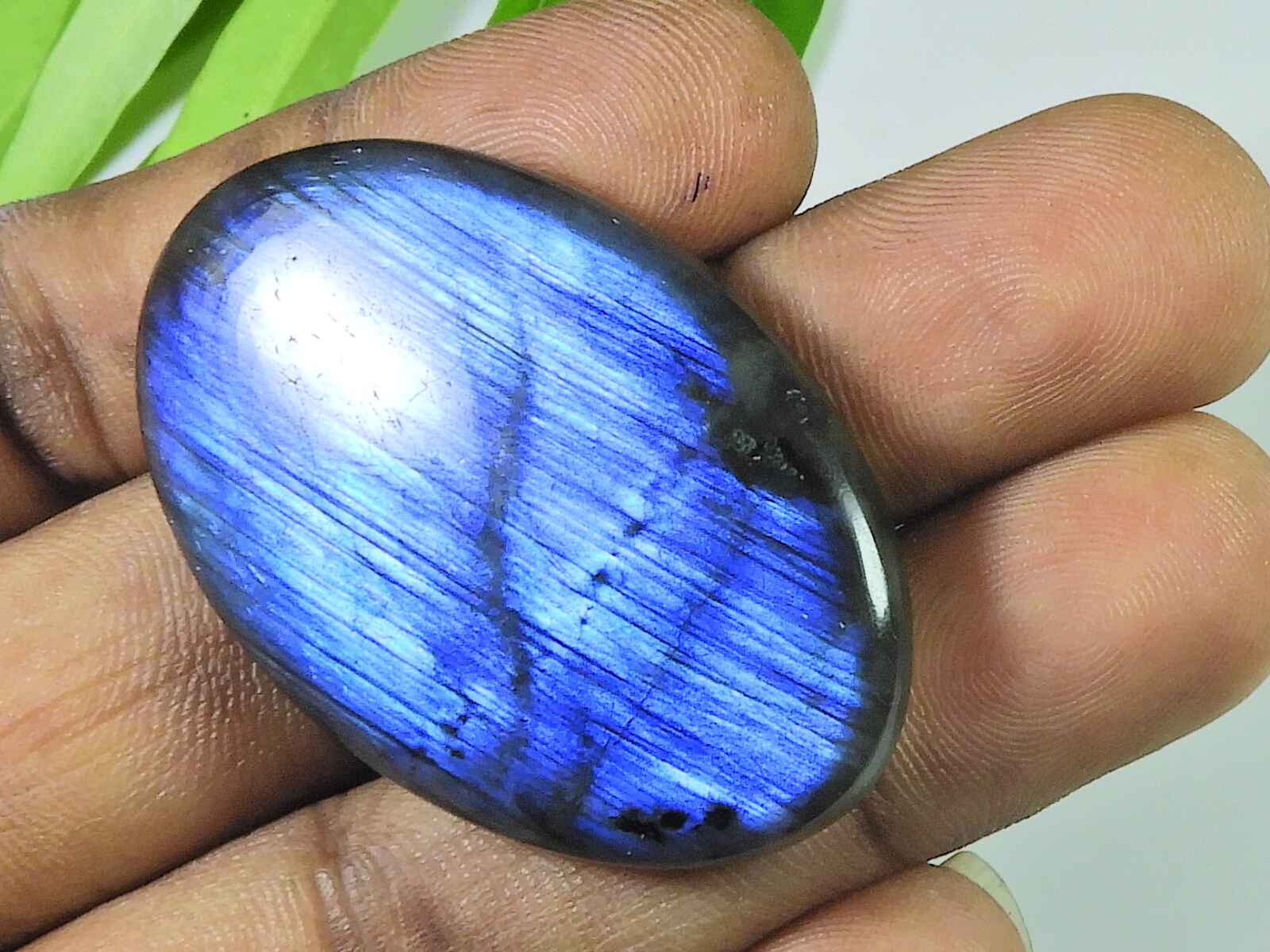 

29X45MM Blue Labradorite Oval Shape Cabochon Loose Natural Gemstone 83Cts. SK-3907