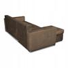 Bella Corner Sofa Bed with Sleeping Function, Corner Sofa, Family Furniture, Brown Velvet
