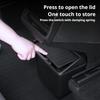 2PCS Car Front Door Trash Can for Tesla Model Y Accessories 2025-2025 Side Door Storage Box Organizer Push-to-Open Lid Design