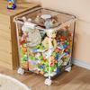 Transparent Multifunctional Storage Box: Large Capacity Plastic Organizer for Toys, Snacks, and Clothes