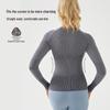 Autumn/Winter Long-Sleeve Yoga Top: Slim, Breathable Modal Cotton Body Shaper for Running and Fitness.