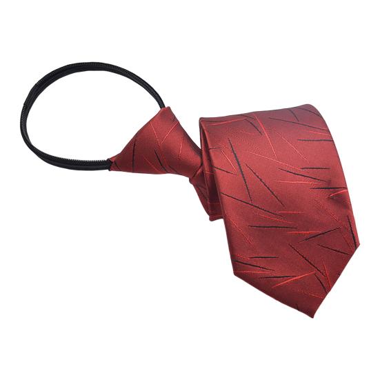 Men Business Tie Multiple Pattern Designs Rich Colors No Knot Casual Neck Tie Banquet Wedding Party Necktie