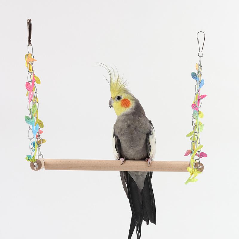 Parrot swing toy stand pole stand frame bird cage swing special lifting ring parrot decompression toy accessories