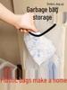 Wall-Mounted Kitchen Trash Bag Organizer with Large Capacity and Velcro Mesh for Plastic Bag Storage