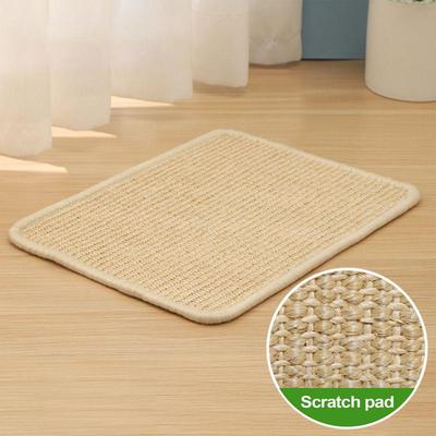 Bunny Sisal Scratching Pad Natural Sisal Cat Bunny Scratching Pad Chew Toys Cooling Rug Bedding Cage Accessories Protector For