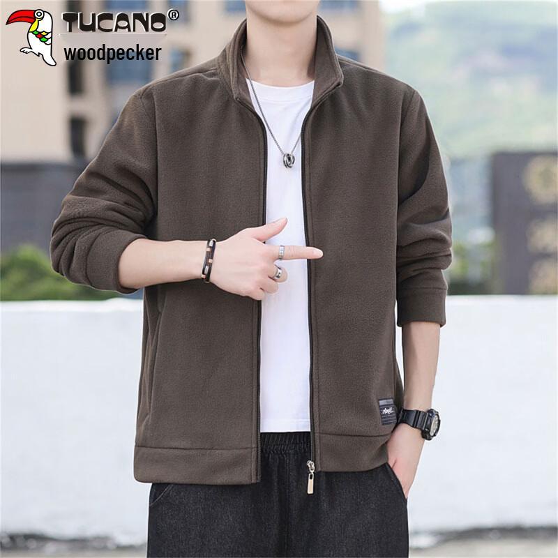 Tucano Men's Polar Fleece Stand-Collar Casual Jacket