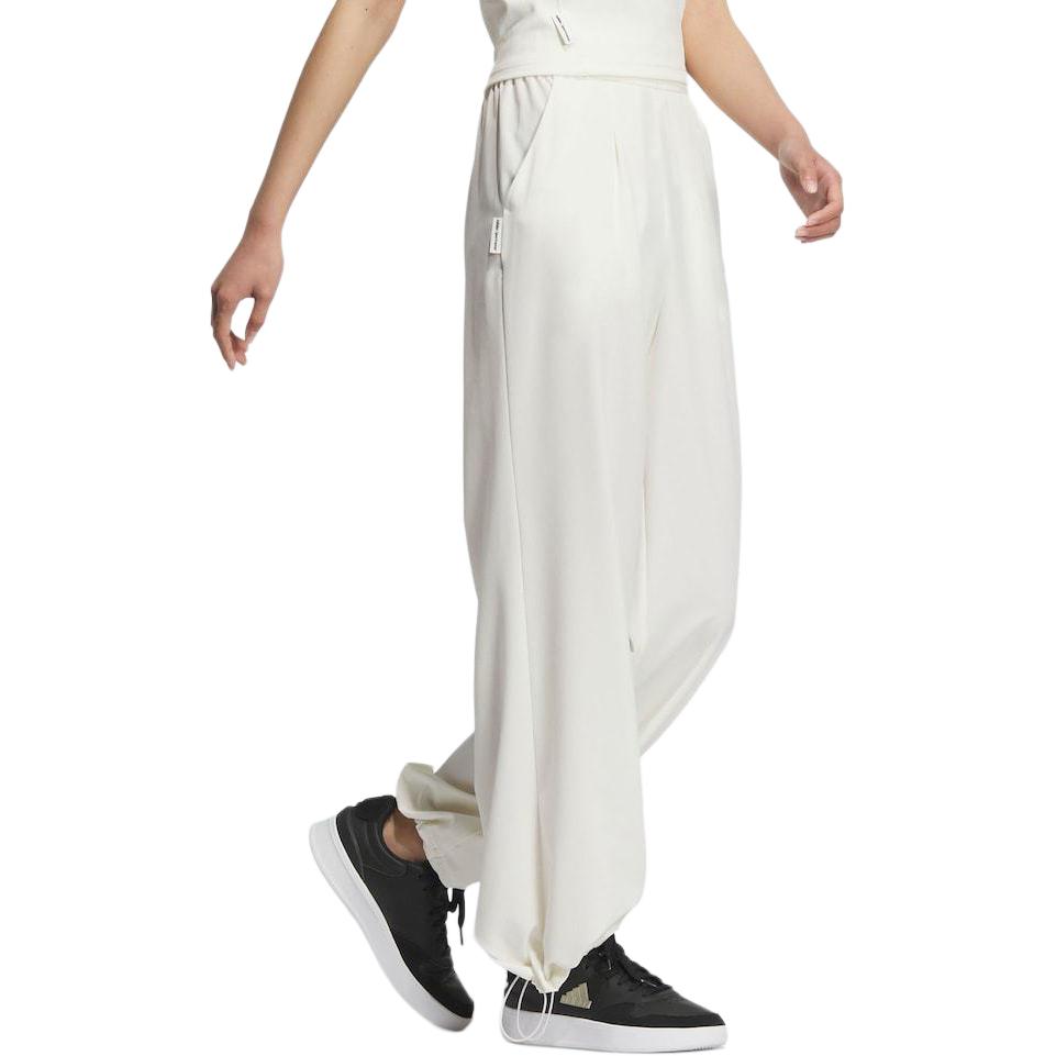 adidas SMALL LOGO TRACKSUIT BOTTOMS Casual Pants Women's Jade White JI7473
