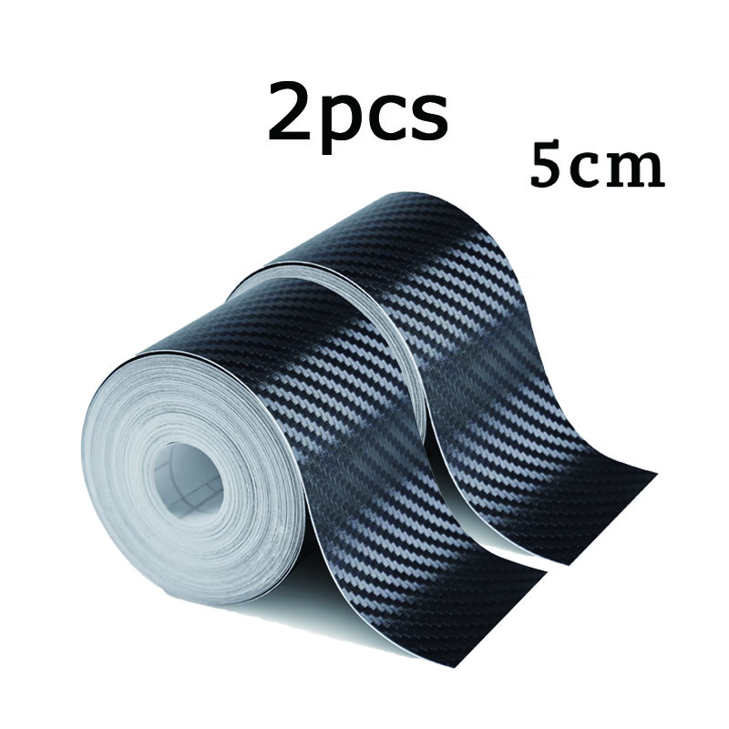 1-5m Nano Carbon Fiber Car Tape Sticker Door Mirror Paste Protector Strip DIY Protection Protective Film Waterproof Adhesive