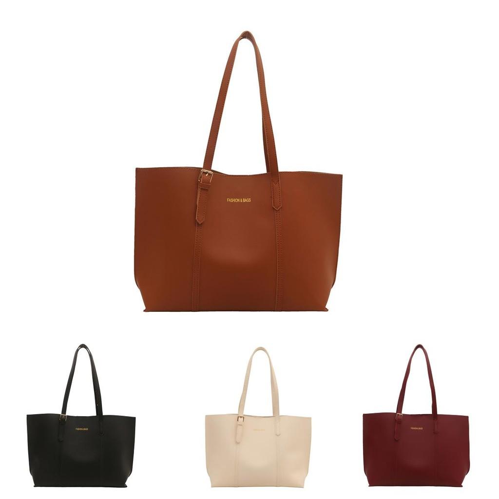 Large Multipurpose Elegant Tote Bag For Women Featuring Modern Minimalist Style And Durable Pu Material