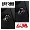 Car One-Click ABS Start STOP Engine Ignition Button Switch Decal Modification Interior Accessories For Toyota Gazoo Racing
