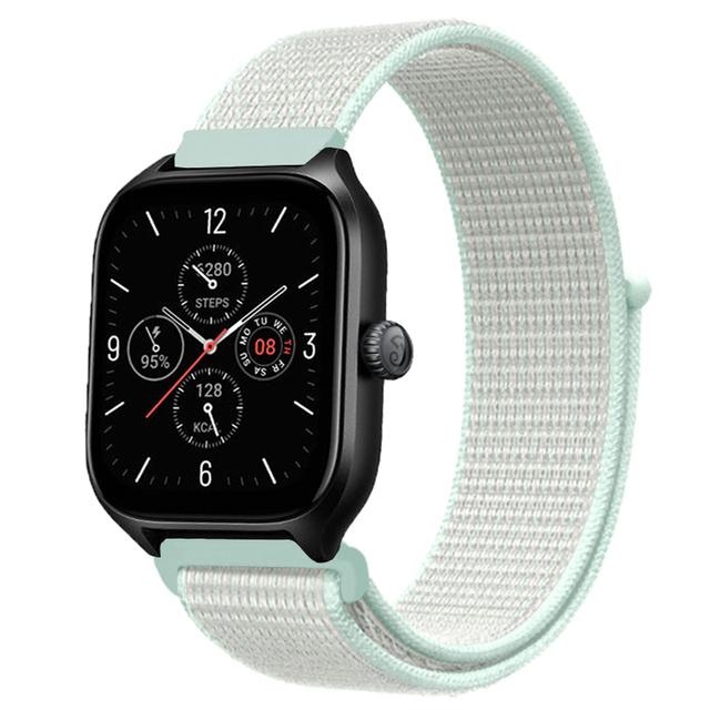 20mm 22mm Nylon Loop Band For Amazfit GTS 4/3/3pro/2e/GTS 2 Mini/GTR 4 47mm/GTR 2/Stratos 2 3 Strap For Amazfit Bip 3 Pro Correa