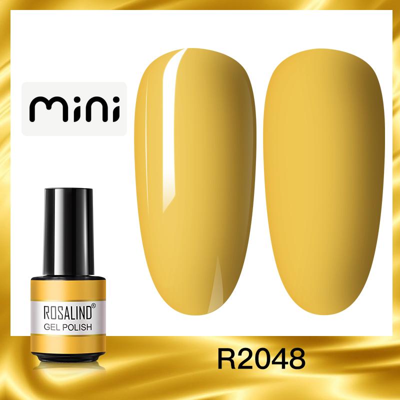 ROSALIND Mini Nail Gel Polish Hybrid Gel Polish UV Gel Manicure Soak Off Nail Art Base Top Coat