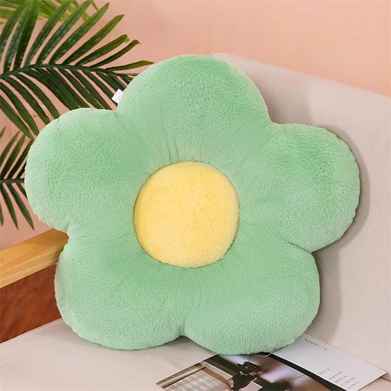 35cm Stuffed Five Petal Flower Cushion Girly Room Decor Sunflower Pillow Bay Window Pink Flower Sit Bedroom Seat Pillow