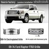 09-14 Ford F150 Raptor Black Electroplated Grille with Lights