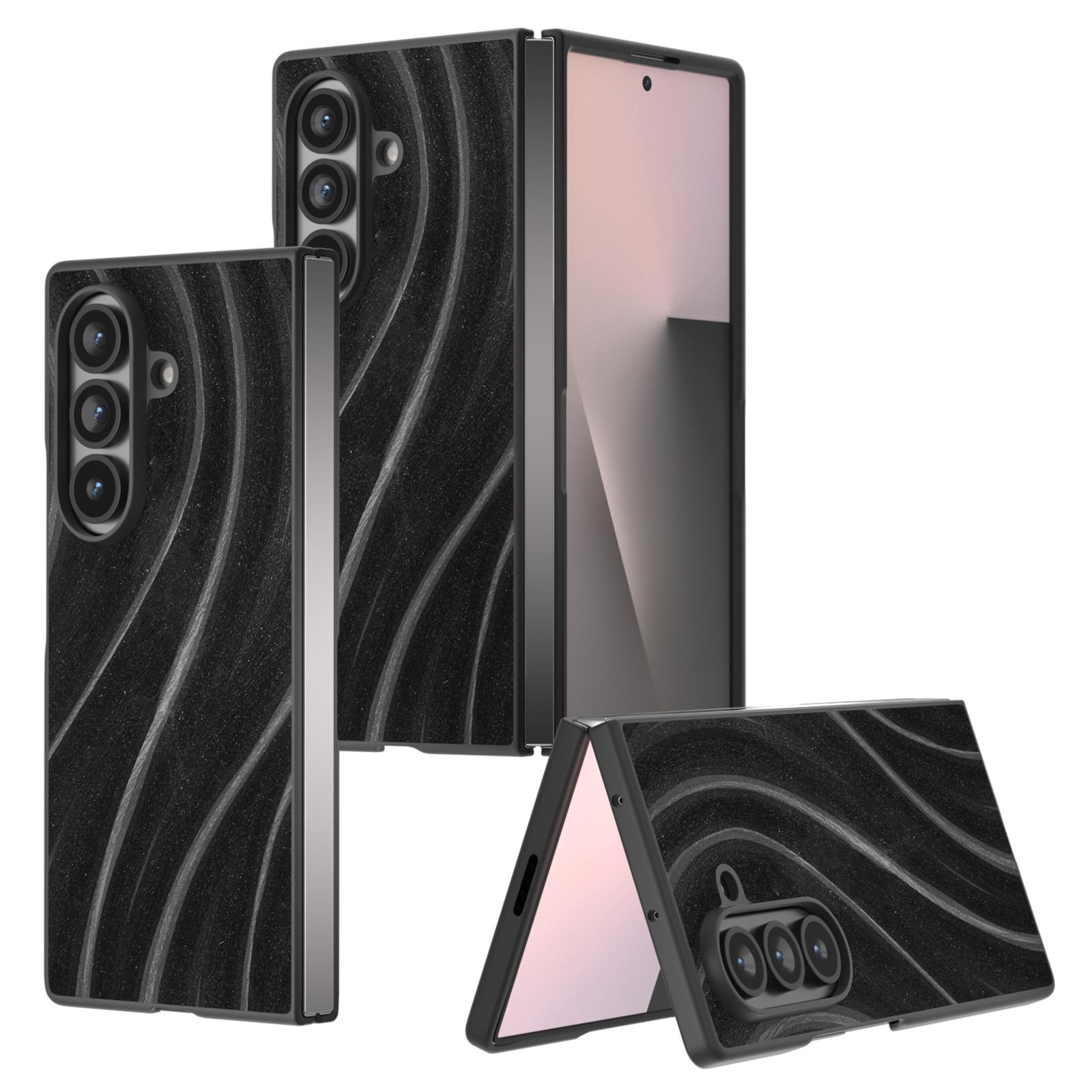

For Samsung Galaxy Z Fold7 5G Case Milky Way Pattern PU + PC Shockproof Phone Cover