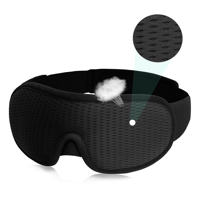 1 masque de sommeil 3D bloquant la lumière, masque de sommeil pour les yeux, masque de sommeil doux pour les yeux pour les voyages, masque de nuit respirant