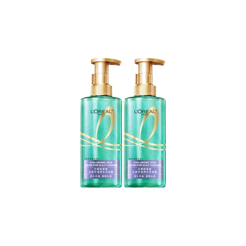 Loreal Paris Shampoo, Cleansing, Conditioning, Rich, Fluffy, Moisturizing, Exfoliating and LOreal Scalp Oil Control Purifying Shampoo-440g2